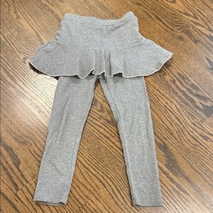 Gray Ruffle Skirted Leggings for Kids